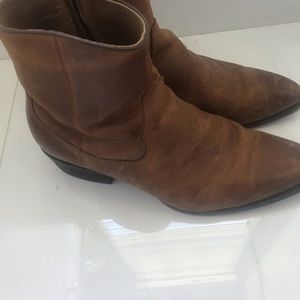 ALDO brown leather cowboy boots